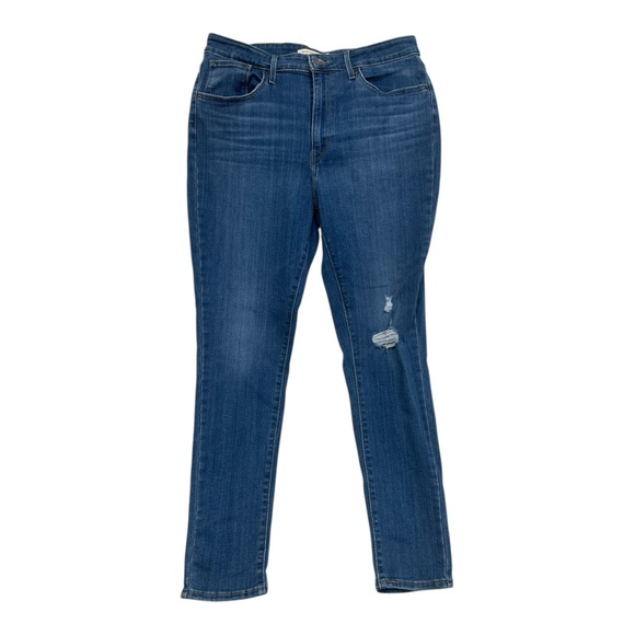 Levi's Denim - Levi’s 721 High Rise Skinny Lightly Distressed Denim Jeans - Size 33